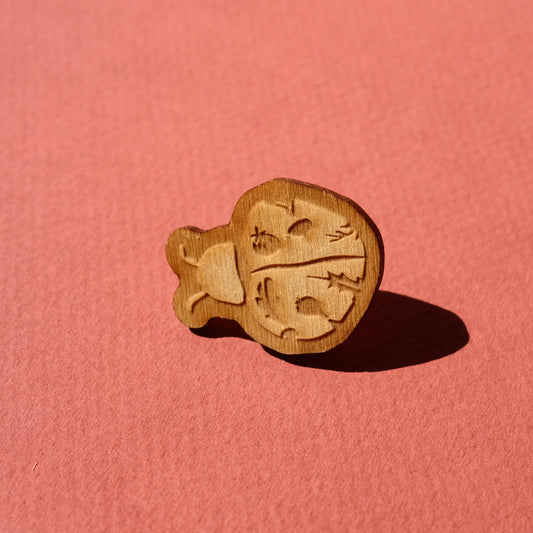 Wooden Lapel Pin